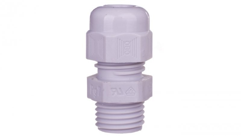 OBO Bettermann Dławnica kablowa poliamidowa PG7 IP68 V-TEC PG7 LGR jasnoszara 2024705 /50szt./ 2024705