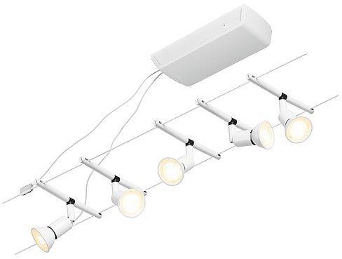 Paulmann System linkowy zestaw Salt max5x10W GU5,3 Biały mat/Chrom 12V DC 60VA twszt/metal PL94458) PL94458