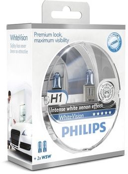 Philips Philips Żarówki halogenowe H1 12V 55W P14,5s WhiteVision