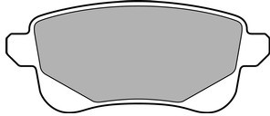 DELPHI Zestaw klocków hamulcowych, hamulce tarczowe LP3140