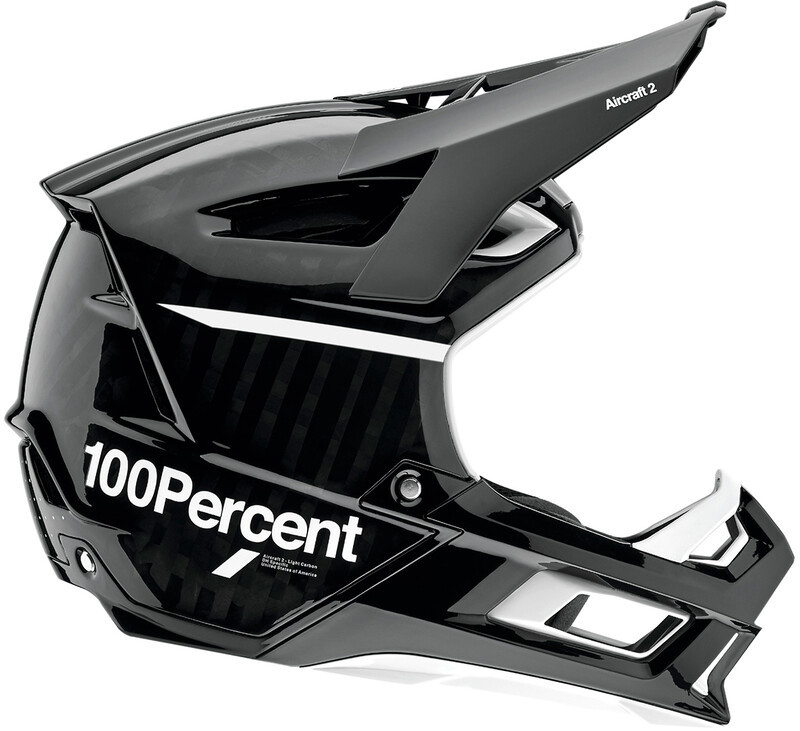 100% 100% Aircraft 2 Helmet, czarny/biały XL | 61-64cm 2022 Kaski BMX i Dirt HU-HLT-2007-50-XL