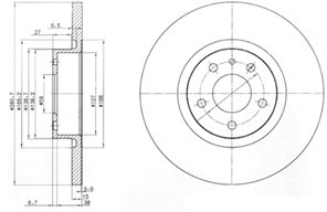 Delphi Tarcza hamulcowa BG3420