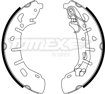 Tomex BRAKES Zestaw szczęk hamulcowych BRAKES TX 23-21 TX 23-21