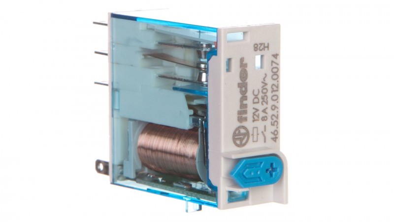 Finder Przekaźnik interfejsowy miniaturowy 2P 8A 12V DC 46.52.9.012.0074 46.52.9.012.0074