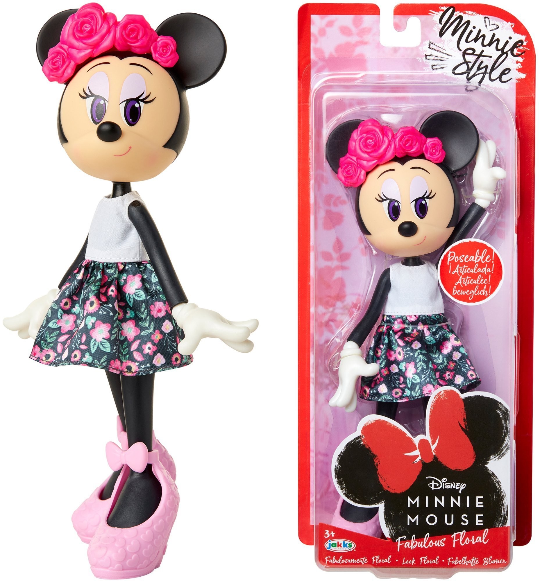 Jakks Pacific Disney. Minnie Mouse. Fabulous Floral. Lalka
