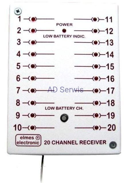 Elmes CH20HR Odbiornik 20-kanałowy 18927755