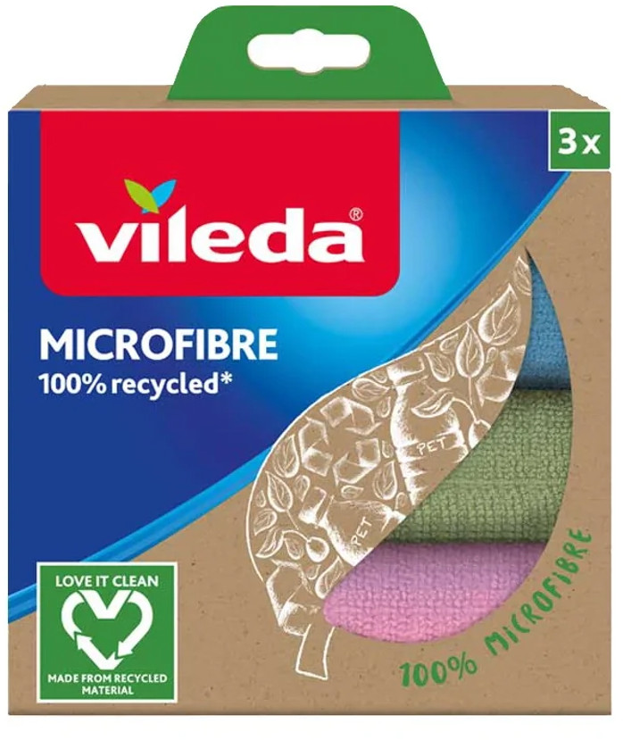 Vileda Ściereczka Mikrofibra 100% Recycled 3 szt 168310