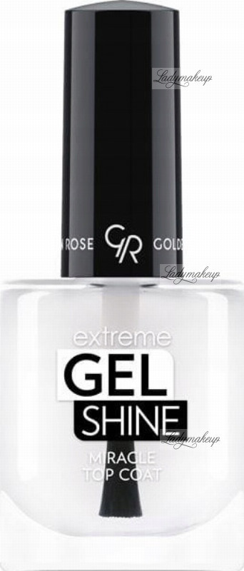 Golden Rose Extreme Gel Shine Miracle Top Coat - Żelowy utwardzacz do paznokci GOLEDPA