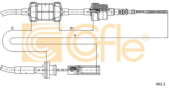 COFLE LINKA SPRZĘGŁA COFLE 462.1 FIAT BRAVO/BRAVA 95 1.2,1.4 COFLE 462.1
