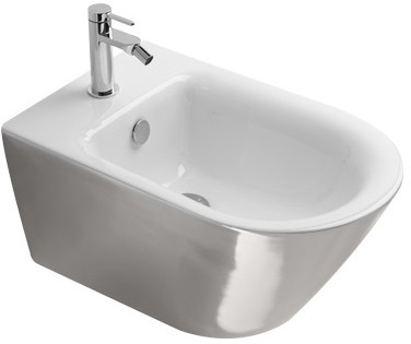 Catalano Zero Bidet podwieszany 55x35 cm z powłoką biały/srebrny 1BS55NRBA