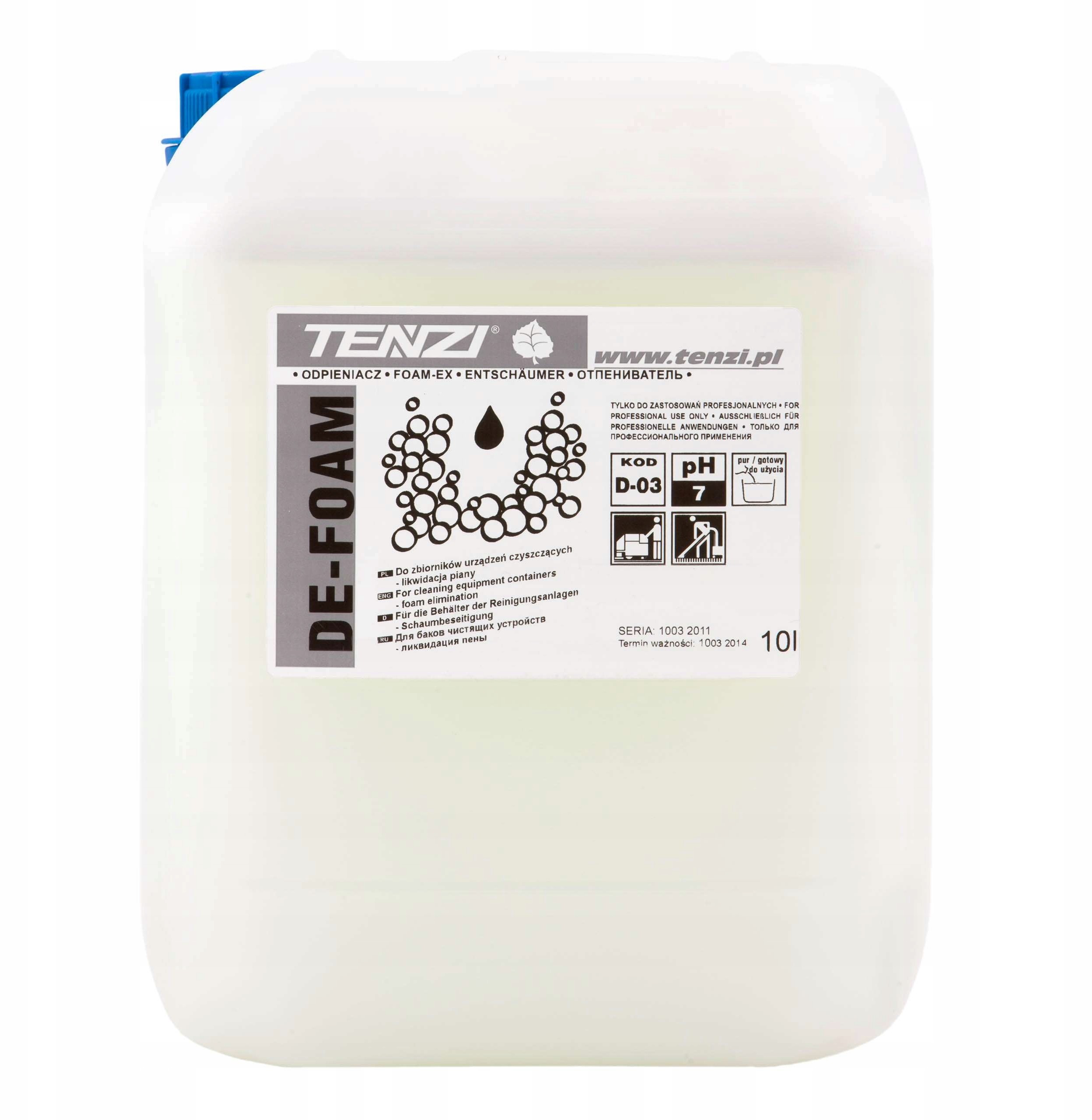 Tenzi De Foam Odpieniacz usuwanie piany 10L