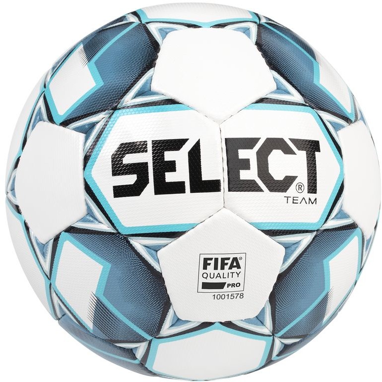 Select Piłka nożna TEAM 2019 FIFA biało-niebieska r.5 08529#5