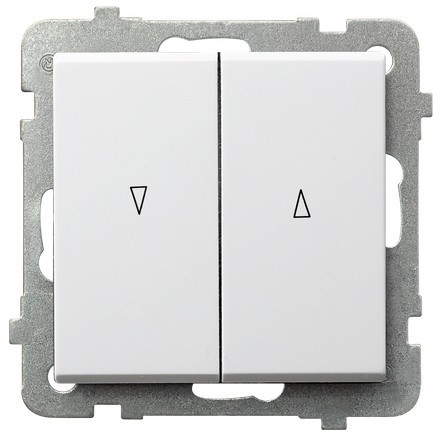 Ospel Łącznik żaluzjowy z blokadą mechaniczną Biały - ŁP-7RB/m/00 Sonata