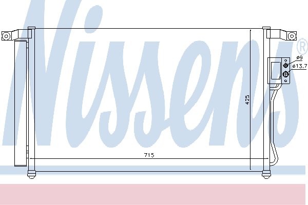 NISSENS Skraplacz, klimatyzacja NISSENS 94869
