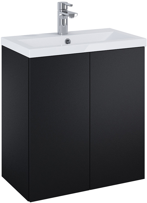 Elita Kido szafka podumywalkowa + umywalka set) 60 2D BLACK MATT PDW 168097
