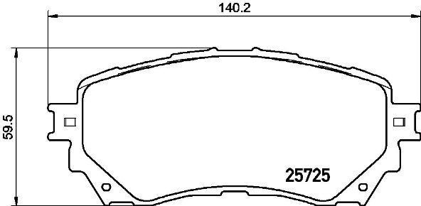 BREMBO Zestaw klocków hamulcowych, hamulce tarczowe P 49 048