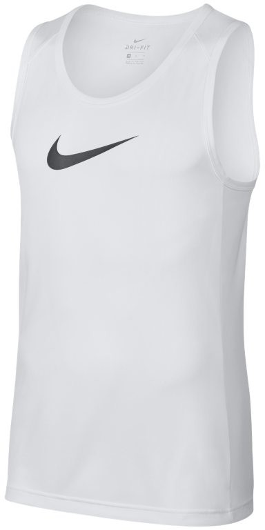 Nike Męska koszulka bez rękawów do koszykówki Dri-FIT - Biel AJ1431-100