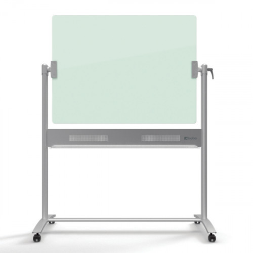 Nobo 1903943 Mobilna szklana tablica magnetyczna Diamond 1200 x 900 mm biała 1903943