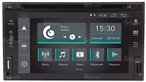 Jf Sound car audio system Uniwersalne radio samochodowe 2 DIN DVD Android GPS Bluetooth WiFi USB Full HD Touchscreen Display 6.2