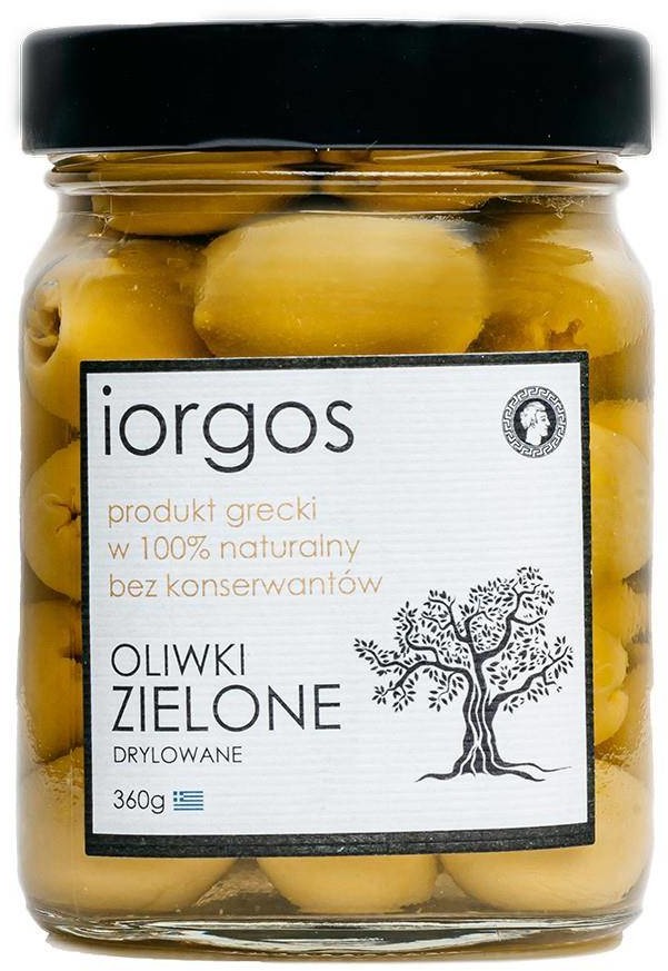 Iorgos Oliwki zielone PREMIUM - drylowane IORGOS, 360g