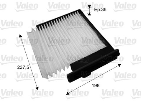VALEO Filtr, przewietrzanie przestrzeni pasażerskiej 715708