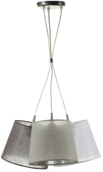 Lampa wisząca Rossa 3 x 40 W E27 szara