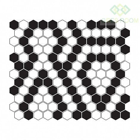 Dunin Mozaika Mini Hexagon B&W Lace
