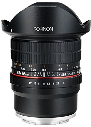Rokinon F2.8 obiektyw rybie oko, 12 mm