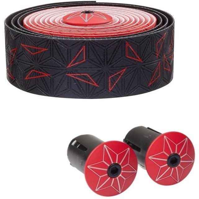 SUPACAZ SUPACAZ BT-59 owijka na kierownicę SUPER STICKY FADEW czarno-czerwona