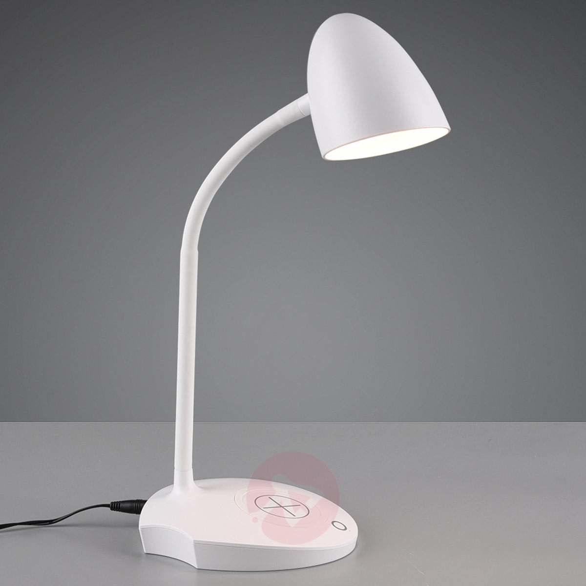 Reality LEUCHTEN Lampa stołowa LED Load, stacja ładowania, biała