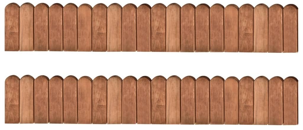 VidaXL Obrzeża ogrodowe, 2 szt., 120 cm, impregnowane drewno sosnowe 3053644