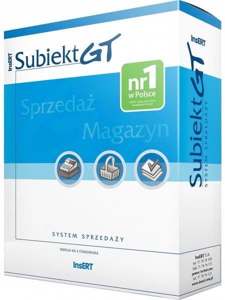 InsERT Subiekt GT (WIndows) - dodatkowe 3 stanowiska SUBIEKT GT (WIND)D3S