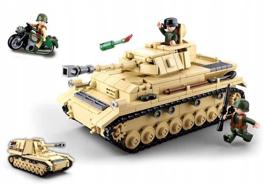 Sluban Klocki Czołg PzKpfw IV / Wespe 2w1 Wojsko
