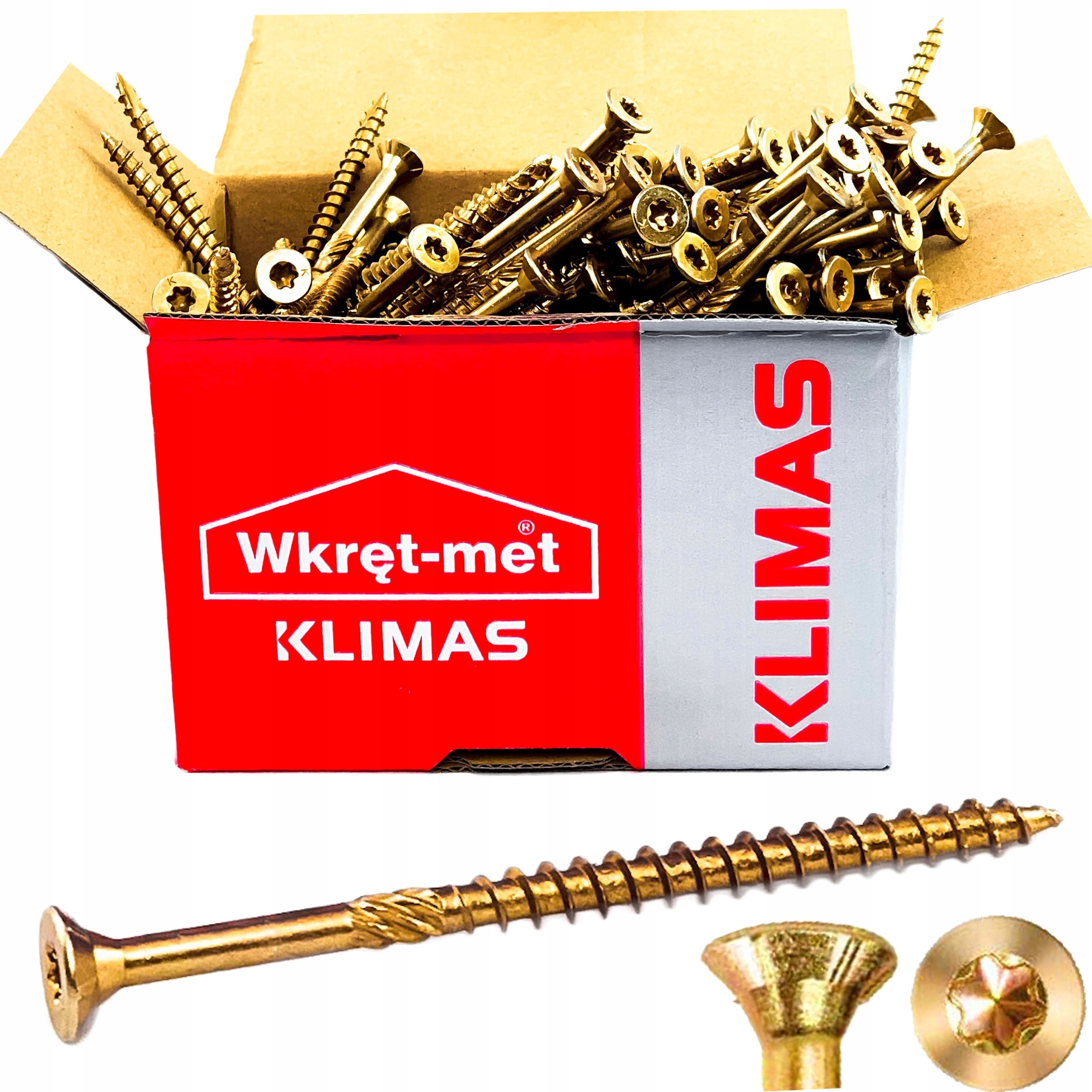 Wkręty Ciesielskie do Drewna 4,5x40 Torx 250szt