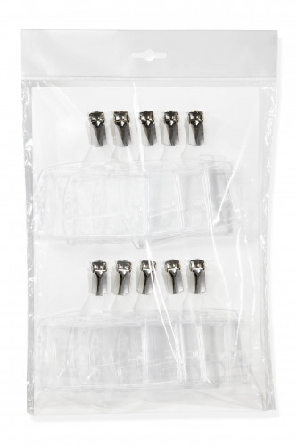 Durable Etui do kart identyfikacyjnych z klipem 54 x 85mm 10 sztuk 8698-19