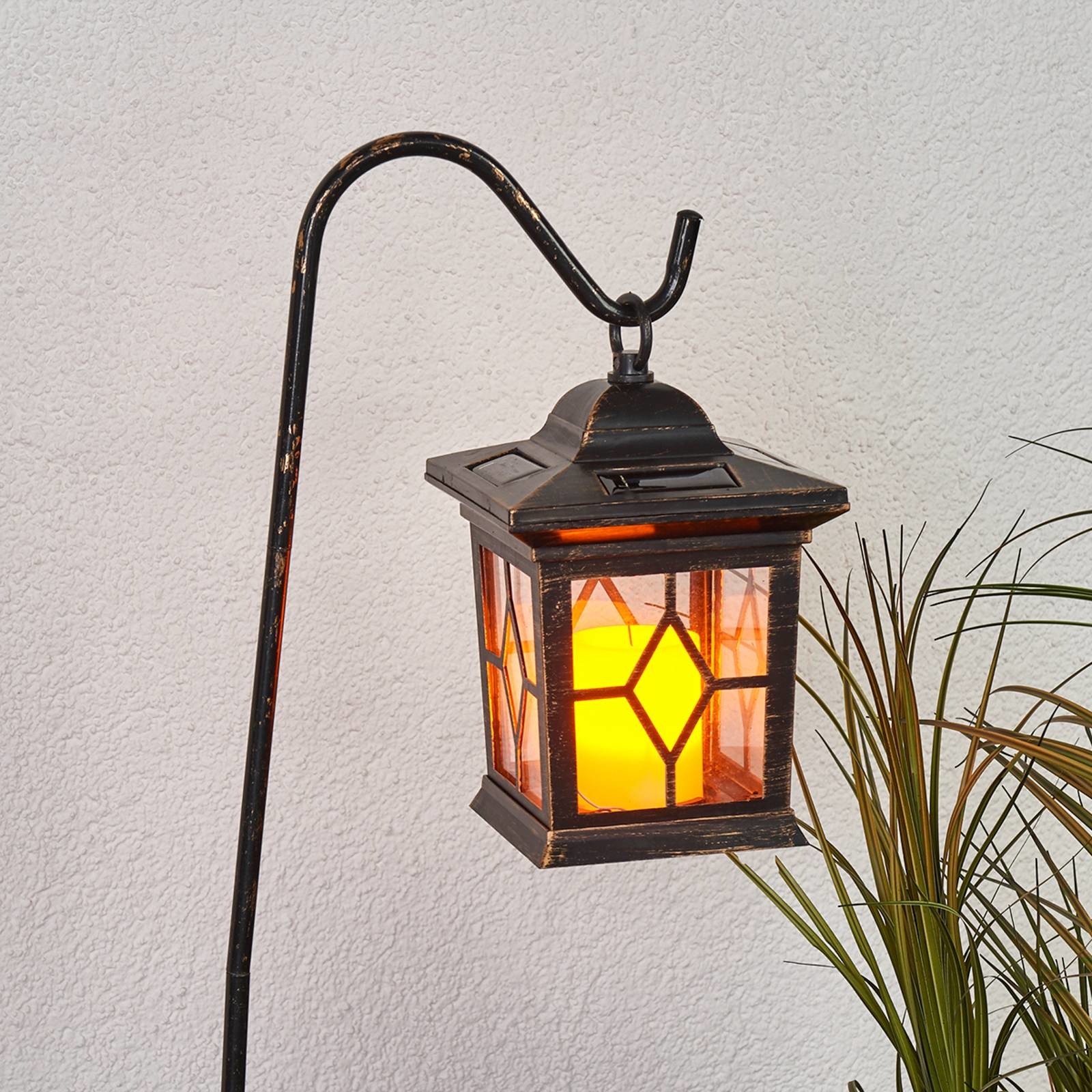 Lindby Dekoracyjna latarnie solarne LED Beata, zestaw
