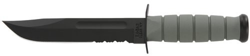 Ka-Bar Fighting/Utility Knife, Foliage Green Kraton Handle, Combo 5012