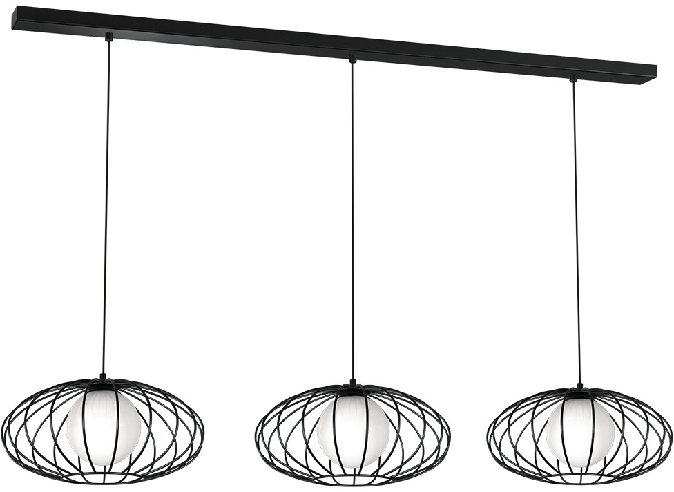 Milagro Lampa Wisząca KRONOS BLACK 3xE27