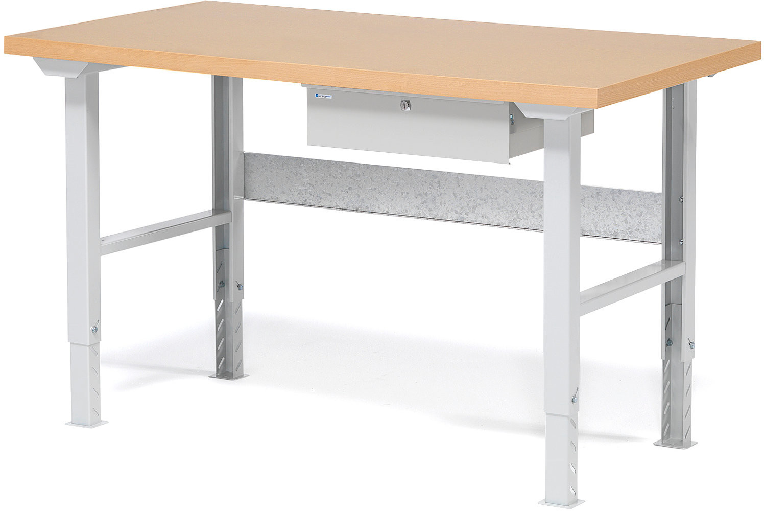 AJ Produkty Stół warsztatowy o długości 1500mm z szufladą