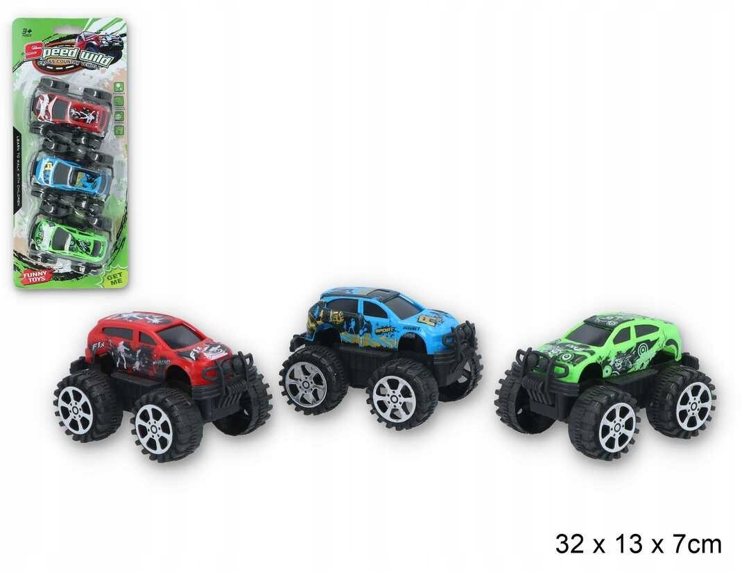 Zestaw Aut 3 Jeepy Na Blistrze 32X13X7 CM
