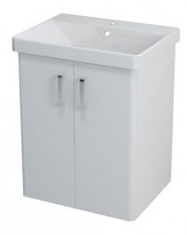 Sapho THEIA szafka umywalkowa 56,4x70x44,2cm, 2 drzwiczek, biała TH062