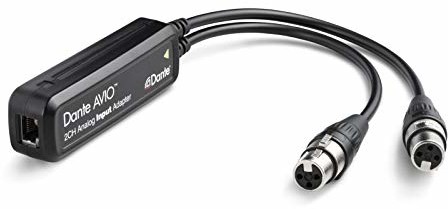 Dante Avio, 2 kanały analogowego adaptera wejściowego ADP-DAI AU 2x0