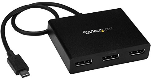 STARTECH.COM StarTech. com USB-C  możliwość USB typu C monitor Hub port hub  3 port wyświetlacza  wątku, mstcdp123dp MSTCDP123DP