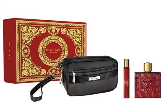 Versace Eros Flame 100ml woda perfumowana + 10ml woda perfumowana + kosmetyczka