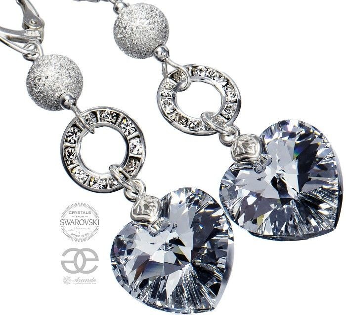 Swarovski NOWE KOLCZYKI CRYSTALEAR COMET SREBRO