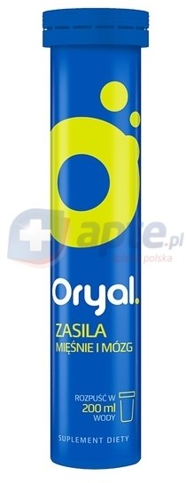 USP Zdrowie Oryal  x20 tabletek musujących o smaku limonkowo-cytrynowym