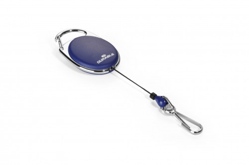 Durable Mechanizm ściągający do Identyfikatora z karabińczykiem granatowy 8327-0