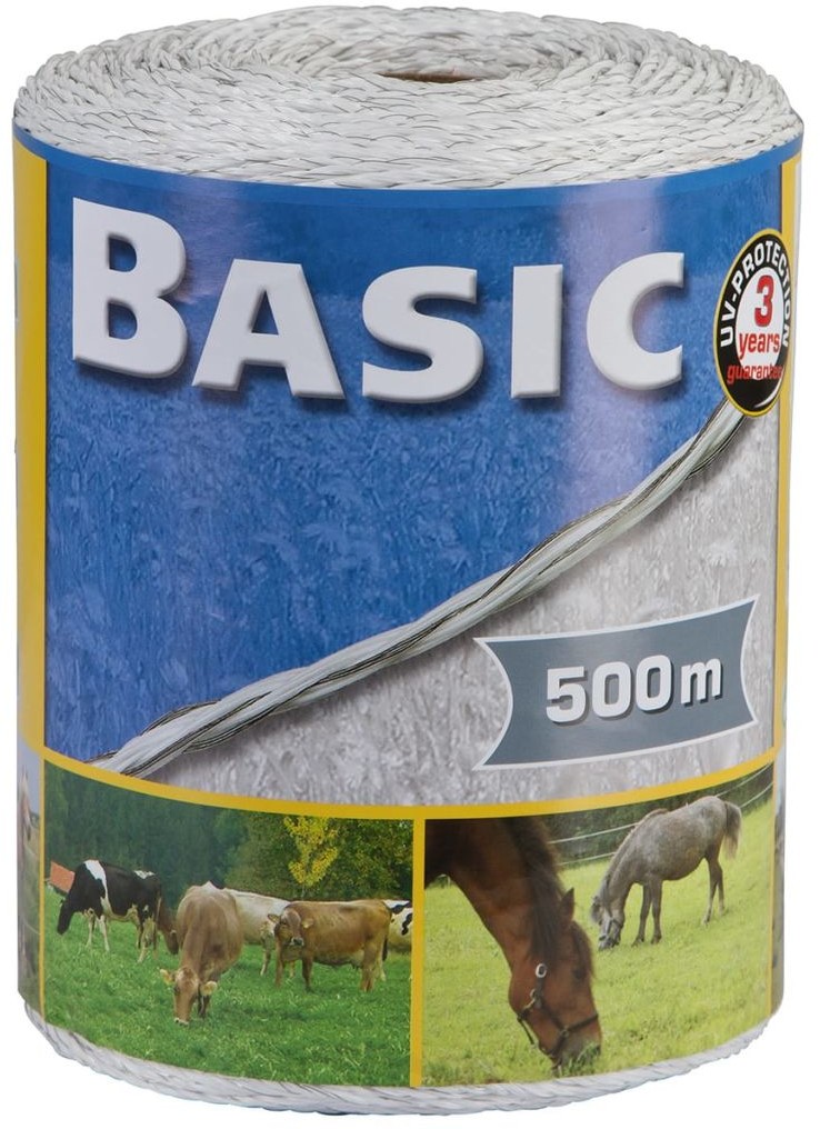 Kerbl Drut ogrodzeniowy Basic, plecionka (polywire), 500 m, 441598 Kerbl