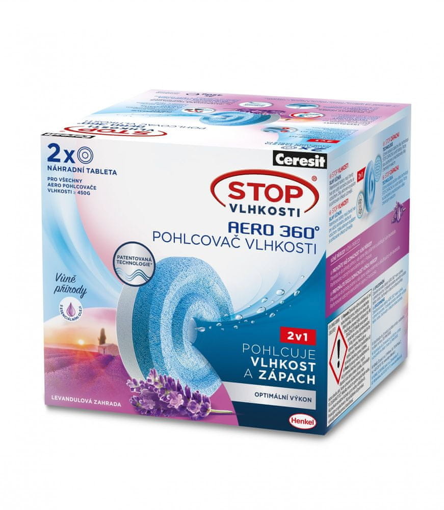 Ceresit Stop wilgoci AERO 360° tabletki 2 x 450g