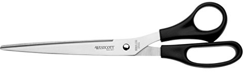 Westcott nożyczki biurowe, nierdzewne, symetryczne, czarny 25 cm E-31111 00